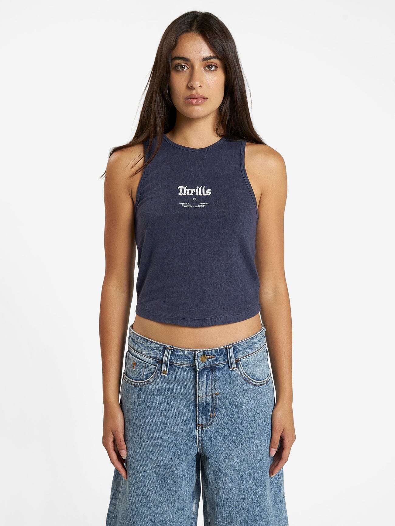 Wishes Come True Hemp Curve Tank - Station Navy