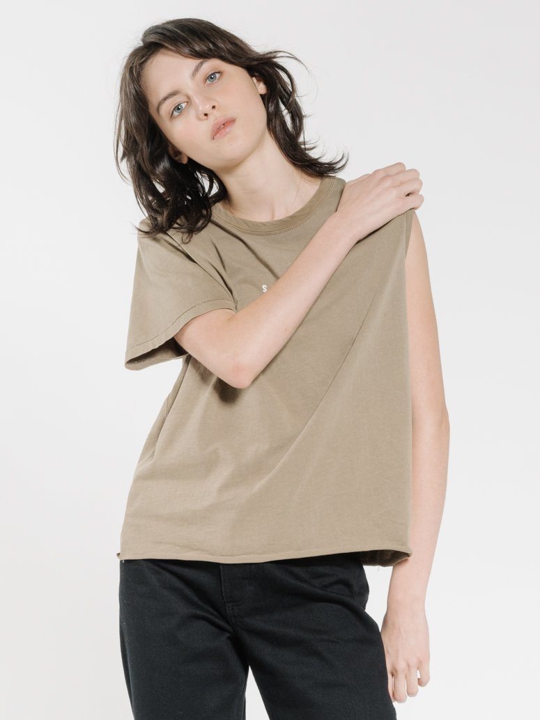 Minimal Thrills Relaxed Tee - Moss