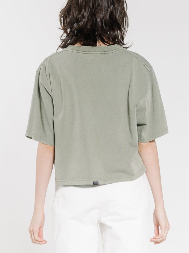 Enchantment Merch Fit Crop Tee - Army Green
