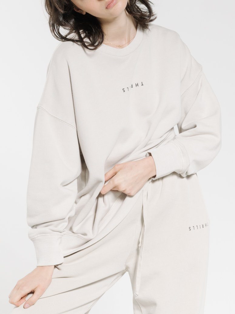 Minimal Thrills Slouch Crew - Cement