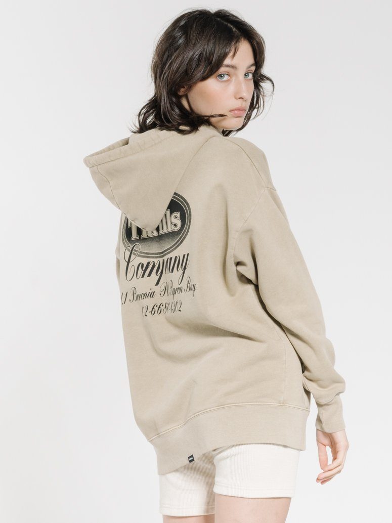 Troubled Paradise Slouch Hood - Washed Tan