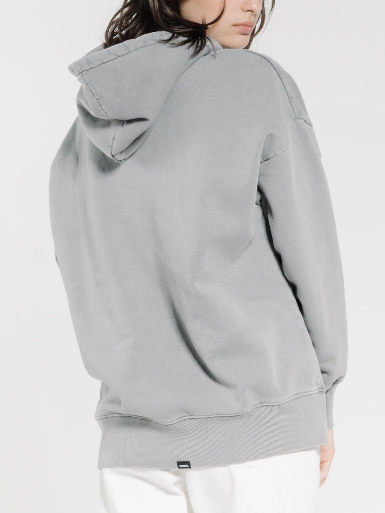 Pierce Slouch Hood - Washed Grey
