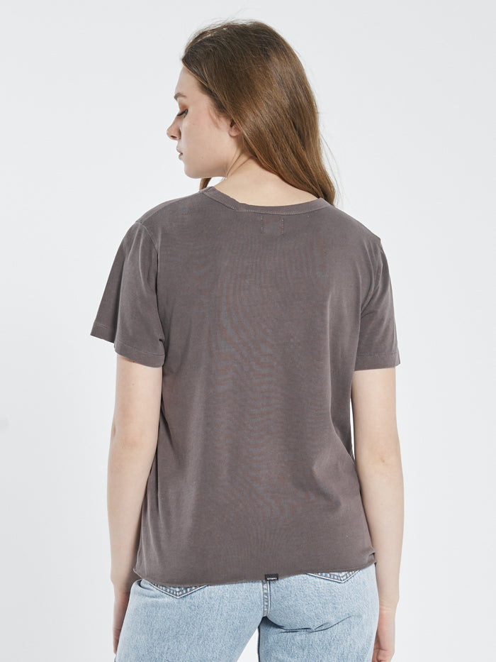 Minimal Thrills Relaxed Tee - Plum