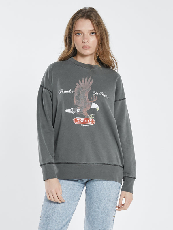 Eternal Flight Slouch Crew - Merch Black