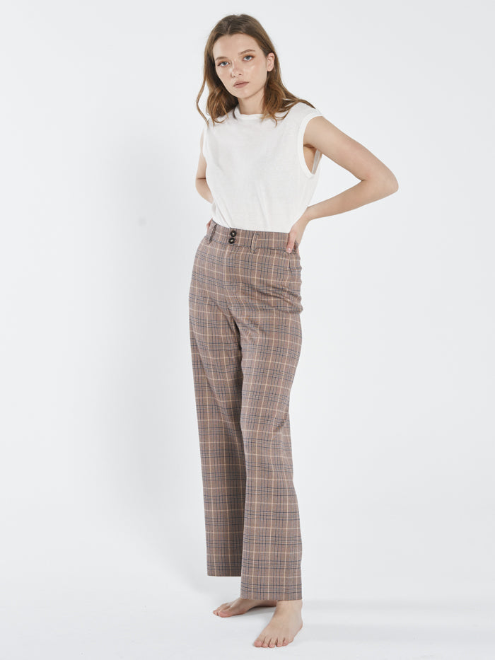 Bonnie Suiting Pant - Brown