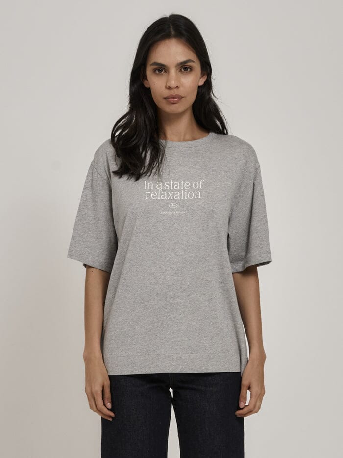 Tranquillity Box Fit Tee - Grey Marle