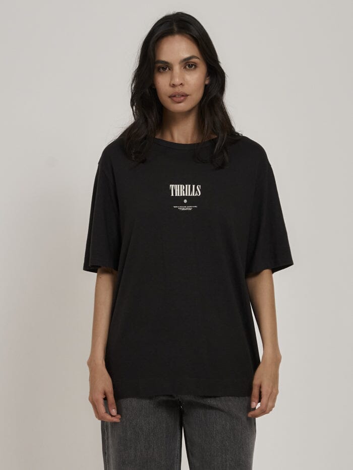 As You Are Hemp Box Fit Tee - Washed Black
