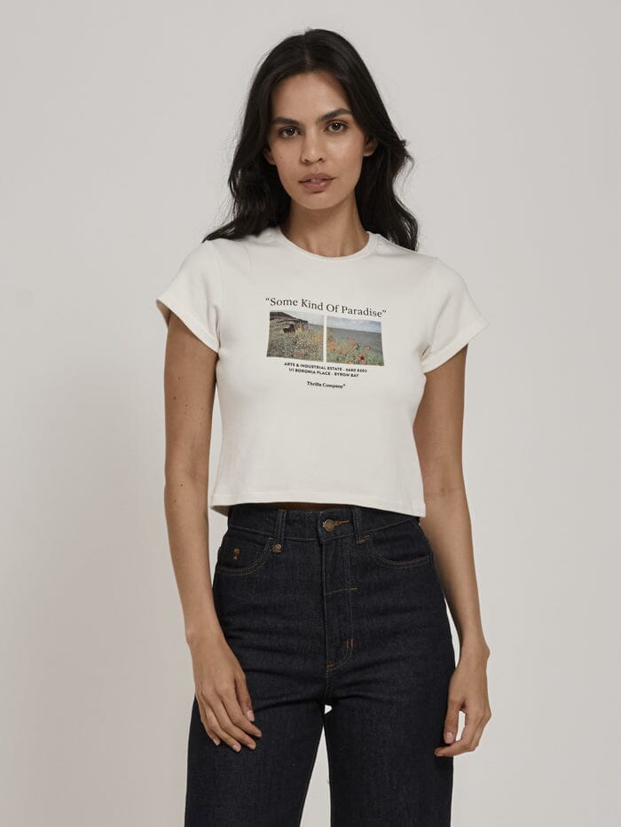 Paradise Around Us Mini Tee - Heritage White