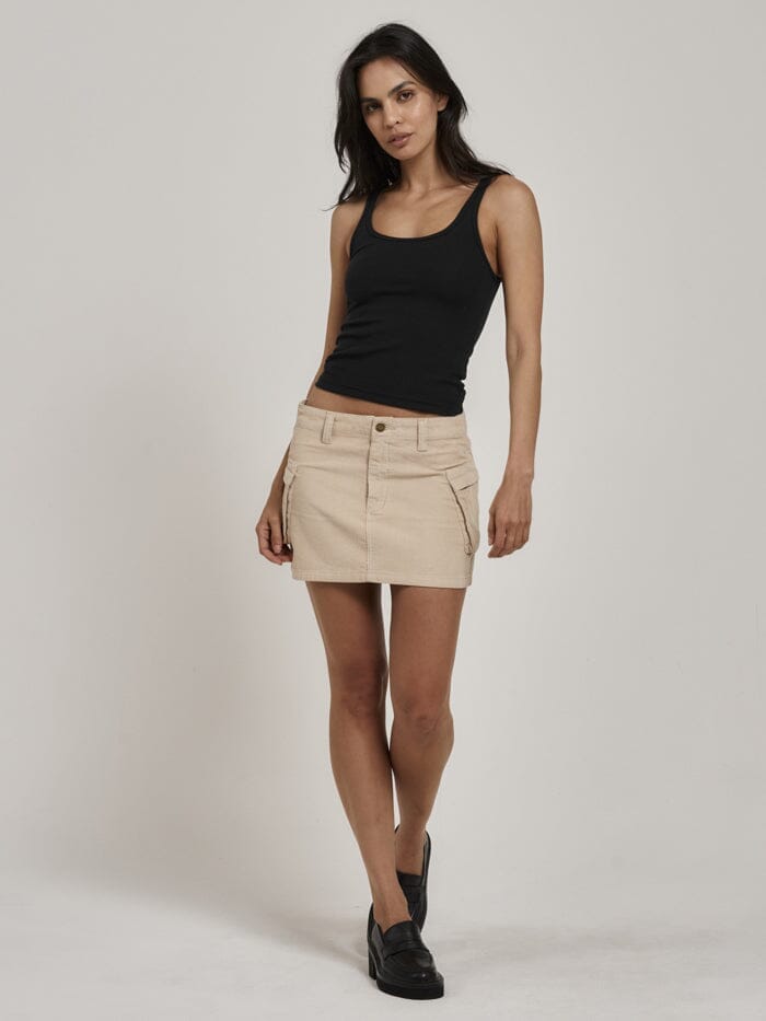 Lottie Cargo Skirt - Soft Tan