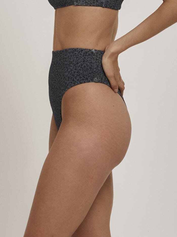 Briar High Cut Bikini Bottom - Petrol