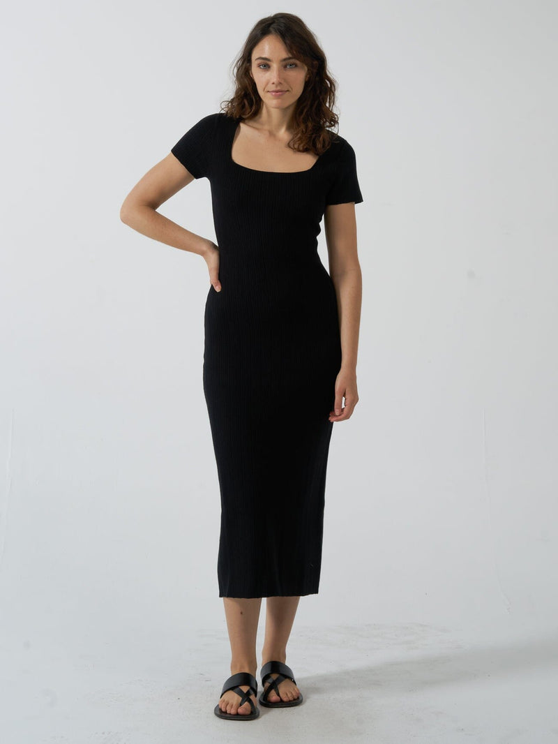 Nisha Knit Dress - Black