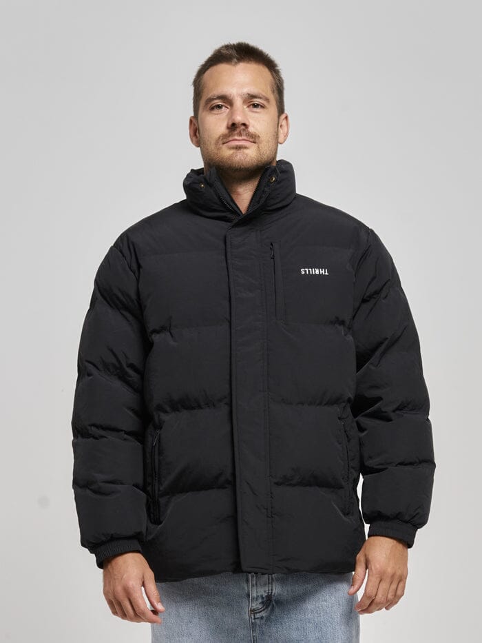 Thrills Union Puff Jacket - Black